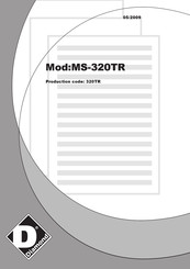 Diamond MS-320TR Use And Maintenance