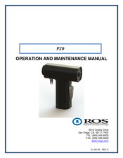 Ros P20 Operation And Maintenance Manual
