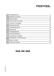 Festool EAA AD ASA Assembly Instructions Manual