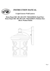 HAMPTON BAY 718212230527 Instruction Manual
