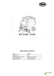 Kverneland Vicon RV 2160 Operation Manual