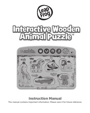 LeapFrog Interactive Wooden Animal Puzzle Instruction Manual