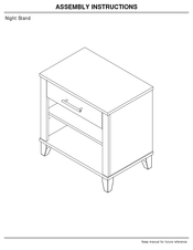 BUSH FURNITURE A183837A Assembly Instructions Manual