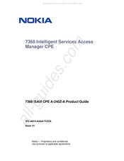 Nokia 7368 ISAM CPE A-240Z-A Product Manual