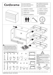 CONFORAMA 3 DRW CHEST Assembling Instructions