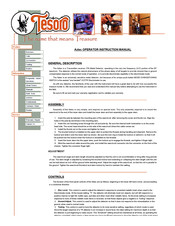 Tesoro Aztec Operator's Instruction Manual