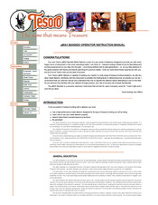 Tesoro mMAX BANDIDO Operator's Instruction Manual