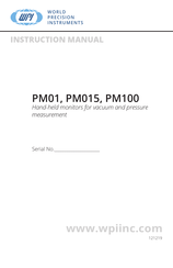WPI SYS-PM100D Instruction Manual