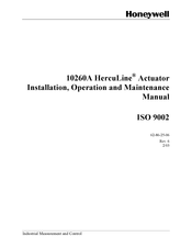 Honeywell HercuLine 10262A-1-0-00-0-00003-100-00 Installation, Operation And Maintenance Manual