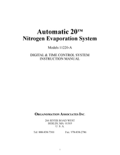 Organomation Associates Automatic 20 11220-A Instruction Manual