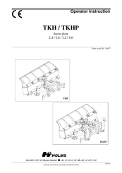 HOLMS TKHP Operator's Instruction