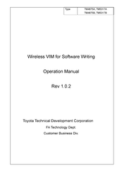 Toyota TM4875B Operation Manual