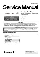 Panasonic CQ-5109U Service Manual