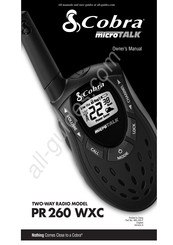 Cobra microTALK PR 260 WXC Owner's Manual