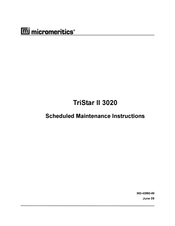 Micromeritics TriStar II 3020 Maintenance Instructions Manual