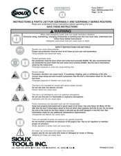 Sioux Tools SZER4006LV Series Instructions-Parts List Manual