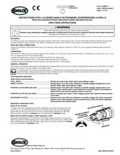 Sioux Tools 2 1/2 Series Instructions Manual