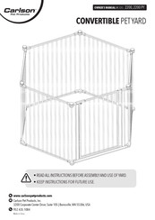 Carson CONVERTIBLE PET YARD 2200 PY Owner's Manual