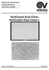 Vortice VortCarpet Dual Clean Instruction Booklet