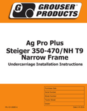 Grouser Products Ag Pro Plus Installation Instructions Manual