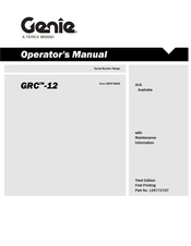 Terex Genie GRCP-6000 Operators Manual With Maintenance Information