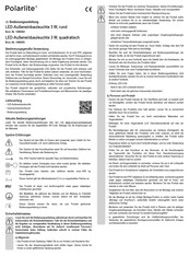 Polarite 1486564 Operating Instructions Manual
