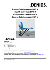 Denios SHW M Manual