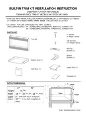 Whirlpool MK1197XH Installation Instruction