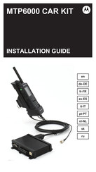 Motorola MTP6000 CAR KIT Installation Manual