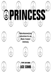 Princess 541000 Instructions For Use Manual
