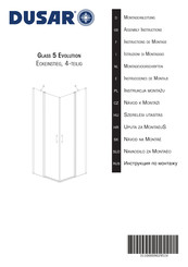 Dusar GLASS 5 EVOLUTION Assembly Instructions Manual