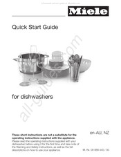 Miele TX2349 Quick Start Manual