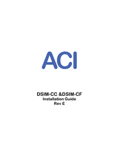 aci DSIM-CF Installation Manual