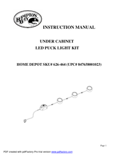 HAMPTON BAY 626-464 Instruction Manual