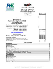 AUTOMATED EQUIPMENT RAM 16-Fp Equipment Manual