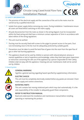 NuAire AX Installation Manual