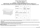 Sunvilla 1476103 Assembly / Care & Use Instructions