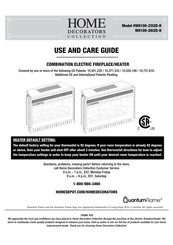 Home Decorators Collection WH100-23I2D-R Use And Care Manual