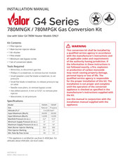 Valor G4 780MNGK Installation Manual