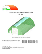 ClearSpan SolarGuard PB00110R3 Manual