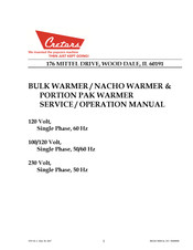 Cretors TW Operation Manual