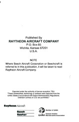 Raytheon Beechcraft SIERRA C24R Pilot Operating Handbook