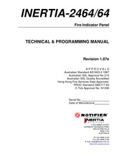 Notifier INERTIA-2464/64 Technical/Programming Manual