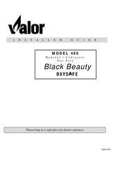 Valor black beauty 466 Installer's Manual