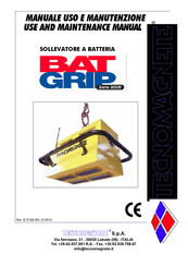 TECNOMAGNETE Bat-Grip 300/N Series Use And Maintenance Manual