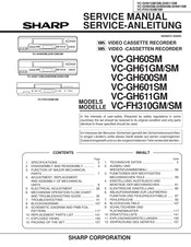 Sharp VC-GH61GM/SM Service Manual
