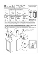 Riverside Furniture Cantata Square Wall Unit Assembly Instructions