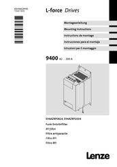 Lenze L-force E94AZRP0824 Mounting Instructions