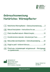 GRÜNSPECHT 141-00 Instructions For Use Manual