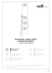 Welltime glassy white 61343441-97169412 Installation Instructions Manual